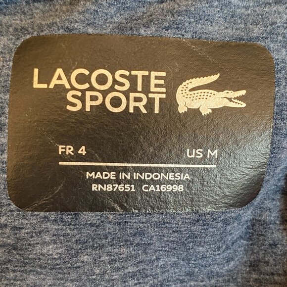 NWOT Lacoste Sport Track Tennis Prep Jacket Full Zip Athletic Streetwear-M - Picture 13 of 16